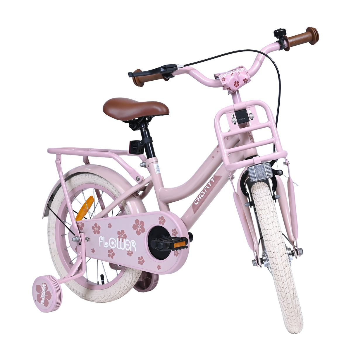CHANTY Flower 16" Ljusrosa Flickcykel |