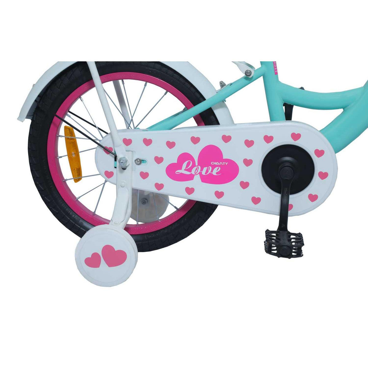 CHANTY Love 16" Mintgrøn Børnecykel | Piger |