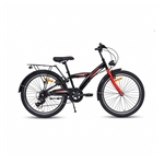 Chanty 24" Barncykel – Pojke – Svart/Röd – 7 växlar & V-bromsar