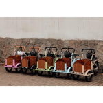 Chanty Cargo Kid - Sandfärgad Den ultimata barnlastcykeln för skojs skull, transport inklusive hjälm, flaskhållare, handtag i två färger och ringklocka