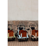 Chanty Cargo Kid - Sandfärgad Den ultimata barnlastcykeln för skojs skull, transport inklusive hjälm, flaskhållare, handtag i två färger och ringklocka