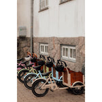 Chanty Cargo Kid - Sandfärgad Den ultimata barnlastcykeln för skojs skull, transport inklusive hjälm, flaskhållare, handtag i två färger och ringklocka