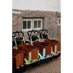 Chanty Cargo Kid - Sandfärgad Den ultimata barnlastcykeln för skojs skull, transport inklusive hjälm, flaskhållare, handtag i två färger och ringklocka