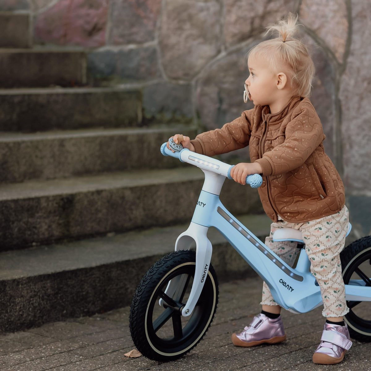 Chanty Go Blå Löpcykel | Med integrerat ljus