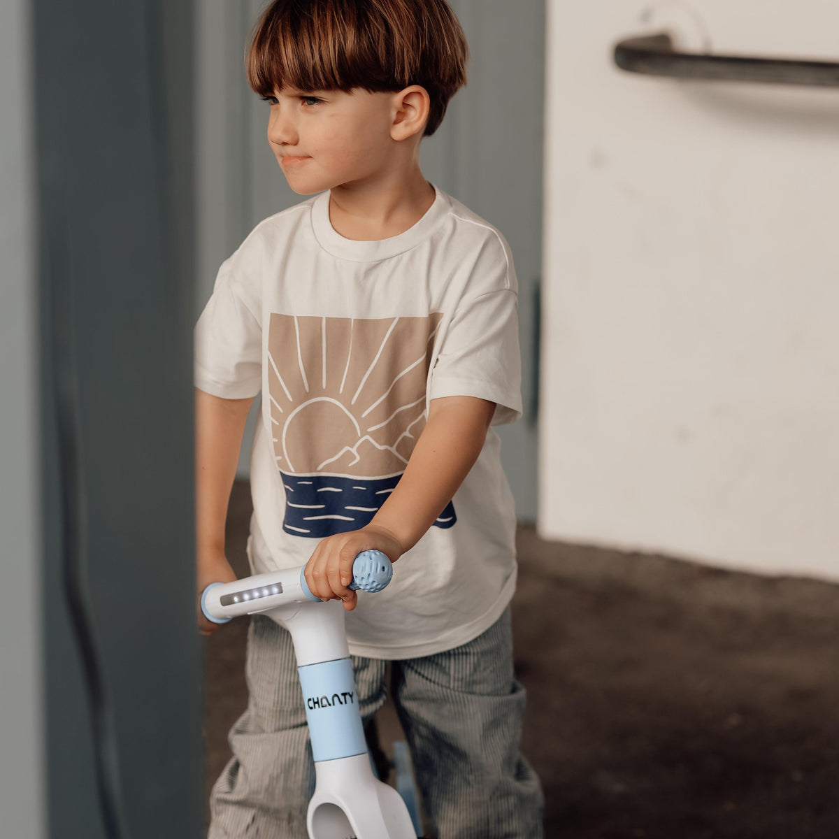 Chanty Go Blå Löpcykel | Med integrerat ljus