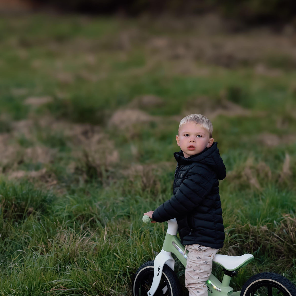 Chanty Go Grön Löpcykel | Med Integrerat Ljus