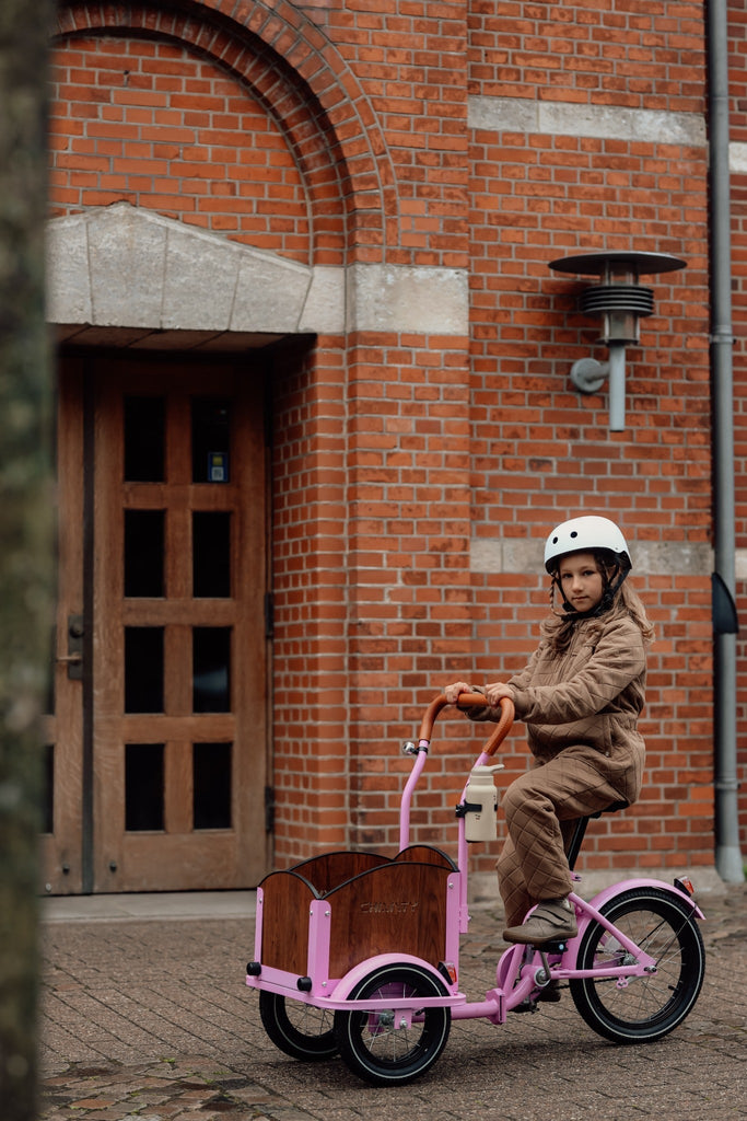 Chanty Cargo Kid – Pink inkl. hjelm, flaskeholder, håndtag i 2 farver og ringklokke - BørnecyklerneChantyBørnecyklernePink: BLC16 - LYRChanty Cargo Kid – Pink inkl. hjelm, flaskeholder, håndtag i 2 farver og ringklokke