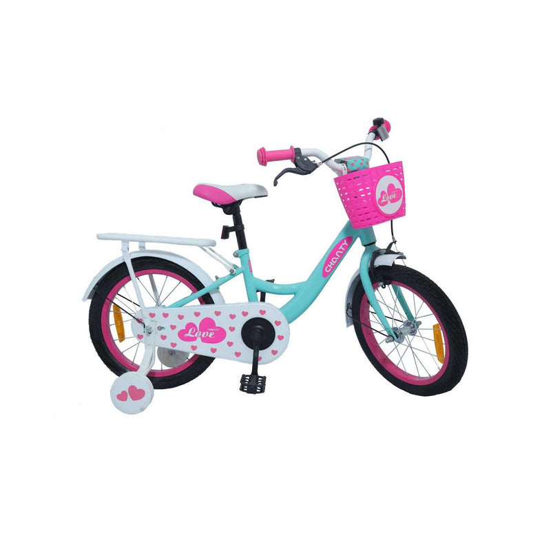 CHANTY Love 16" Mintgrön Barncykel | Flickor |