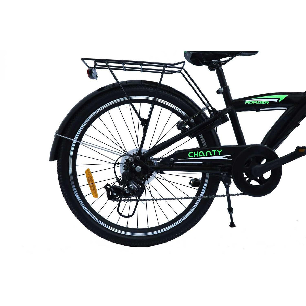 CHANTY Roader 24" Sort & Grøn Drengecykel | 7 Gear |